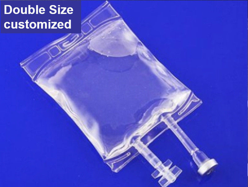 plastic medical sterile infusion bag 100ml 250ml 500ml PVC Sodium Chloride Solution IV Infusion Fluid Bag