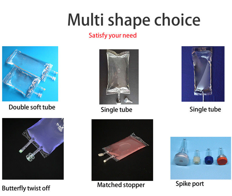 2000ml 3000ml 5000ml Butterfly Dual Port Twist off Transfusion Disposable PVC Infusion Bag for veterinary