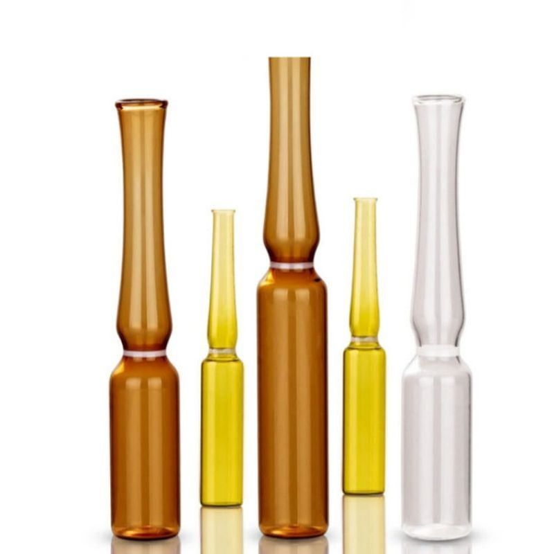 1ml5ml 10ml 20ml cosmetic skincare pharmaceutical Glass Ampoule Color Ring Logo Printing Screen Printing Form B Form