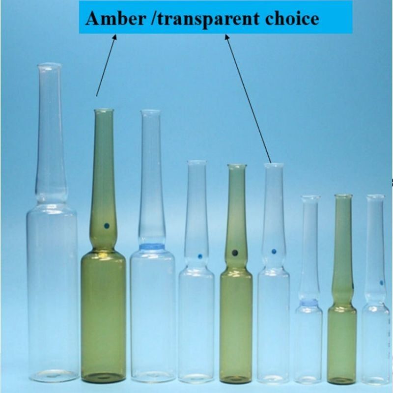 1ml5ml 10ml 20ml cosmetic skincare pharmaceutical Glass Ampoule Color Ring Logo Printing Screen Printing Form B Form