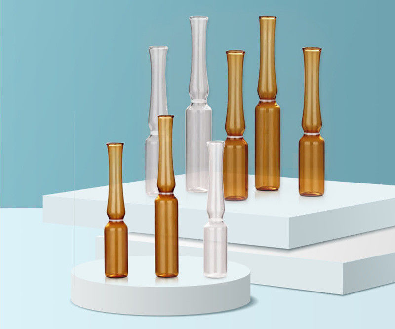 1ml 2ml 5ml 10ml YBB USP empty borosilicate glass ampoules for injection Transparent Amber Glass Ampoule for Pharmac
