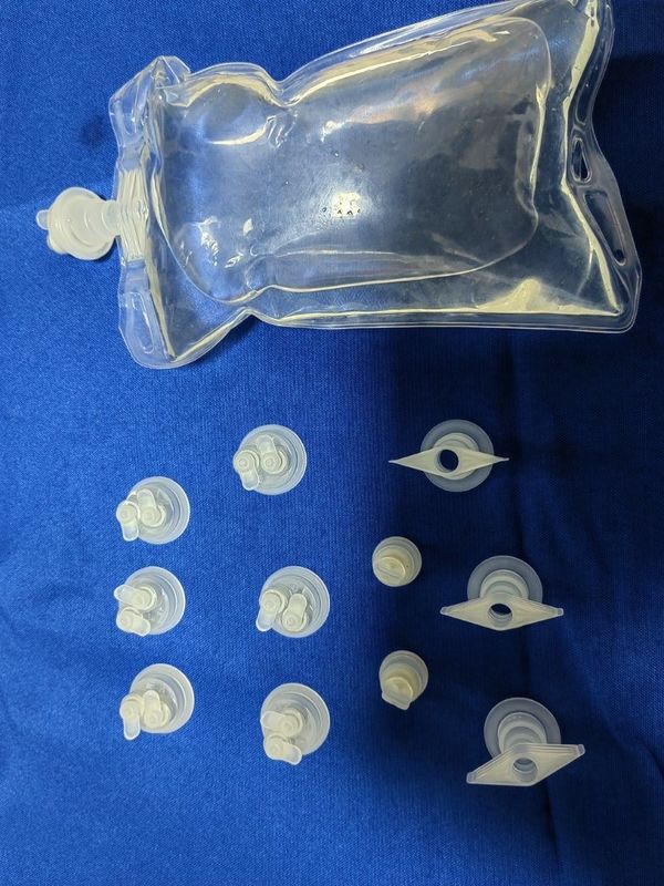30mm 32mm 30mm Twin Flip Cap for IV Bag and Bottle Disposable Infusion Cap for PP Medical Infusion Bottle