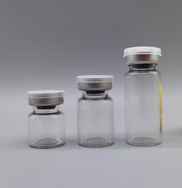 Pharmaceutical Medical Injection Sterile Glass Bottles 5ml 7ml 10ml 20ml tubular Glass Vial with Rubber Stopper