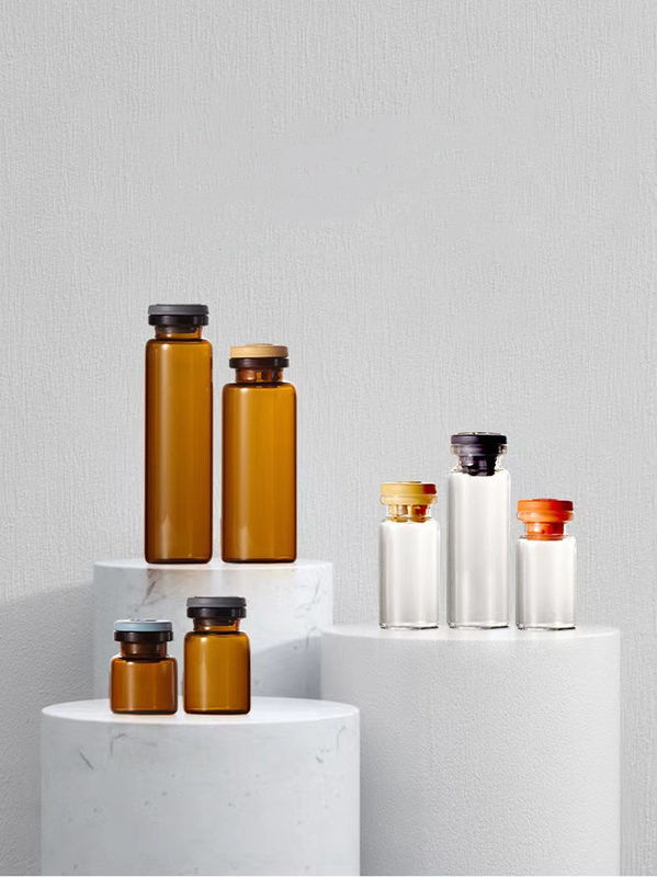 Pharmaceutical Medical Injection Sterile Glass Bottles 5ml 7ml 10ml 20ml tubular Glass Vial with Rubber Stopper