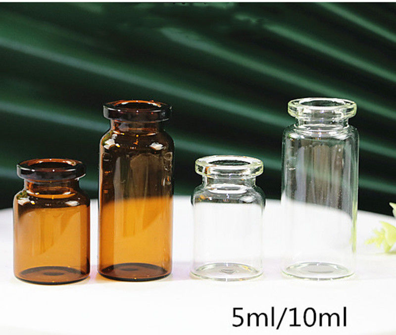 7ml 10ml Clear Amber Pharmaceutical Sterile Injection Tubular sterile empty Glass Vials for Antibiotic medical use