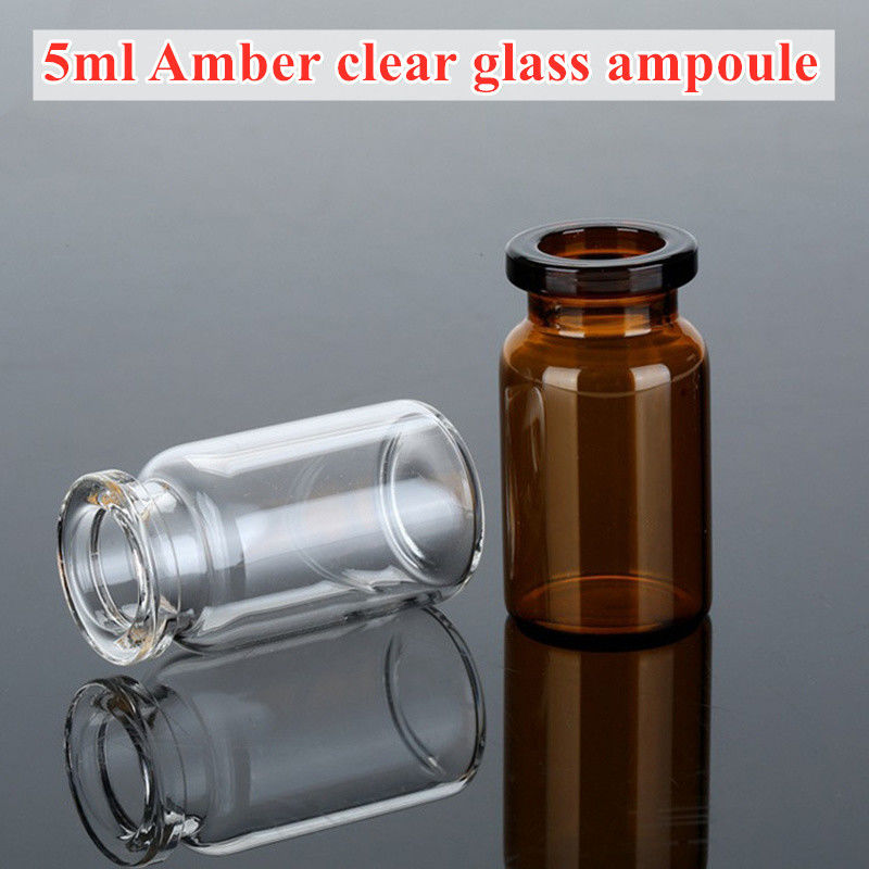 5ml 7ml 10ml 20ml Medicine cosmetic Borosicilate Tubular medical Injection glass Vials with Aluminum Plastic Cap