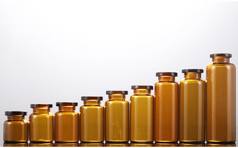 5ml 7ml Clear and Brown Borosilicate Glass Tubular Glass Injection Vials for Vaccine with Aluminium plastic cap