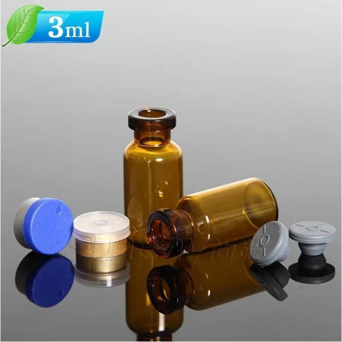 5ml 7ml Clear and Brown Borosilicate Glass Tubular Glass Injection Vials for Vaccine with Aluminium plastic cap