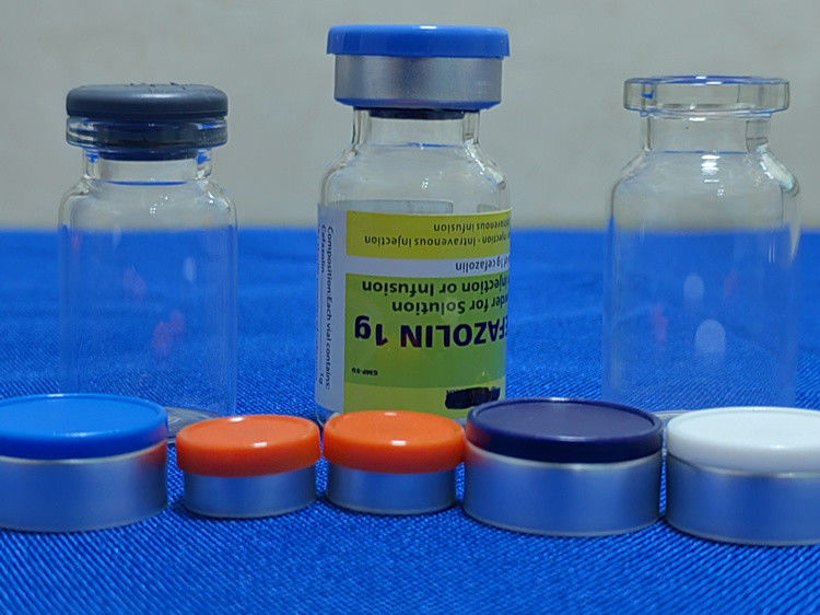 Molded Type I Glass Vial Medical Glass Vial 10ml With Rubber Stopper