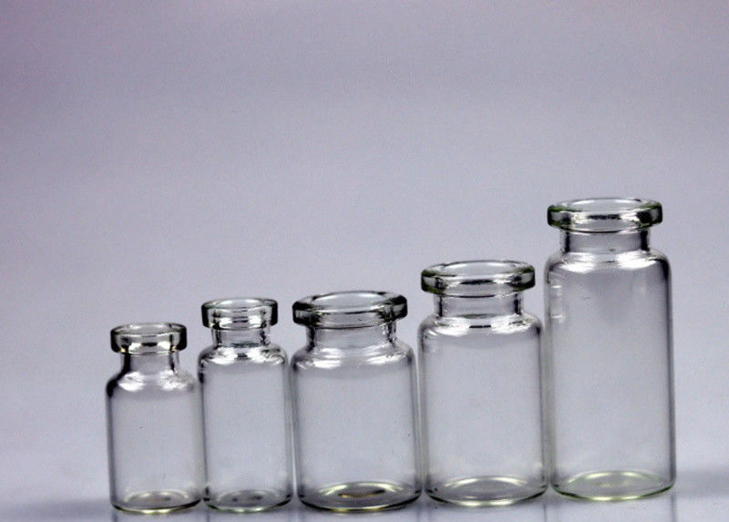 Molded Type I Glass Vial Medical Glass Vial 10ml With Rubber Stopper