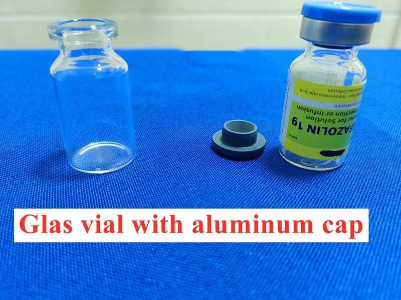 Borosilicate 18mm Clear Glass Vials With Caps USP Type Empty Glass Vial