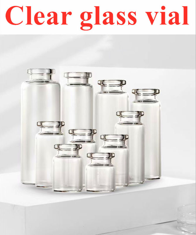 5ml 7ml 20ml Borosilicate Glass Vial Sterile Clear 10 Ml Vials With Caps
