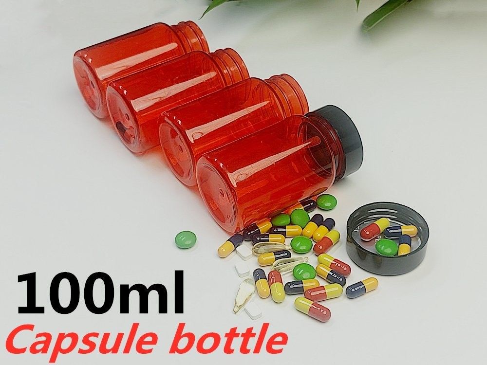 100ml 150ml PET Pharmaceutical Bottle Vitamin Capsule Tablet Pill Supplement Plastic Capsule Healthcare Medicine Bottle