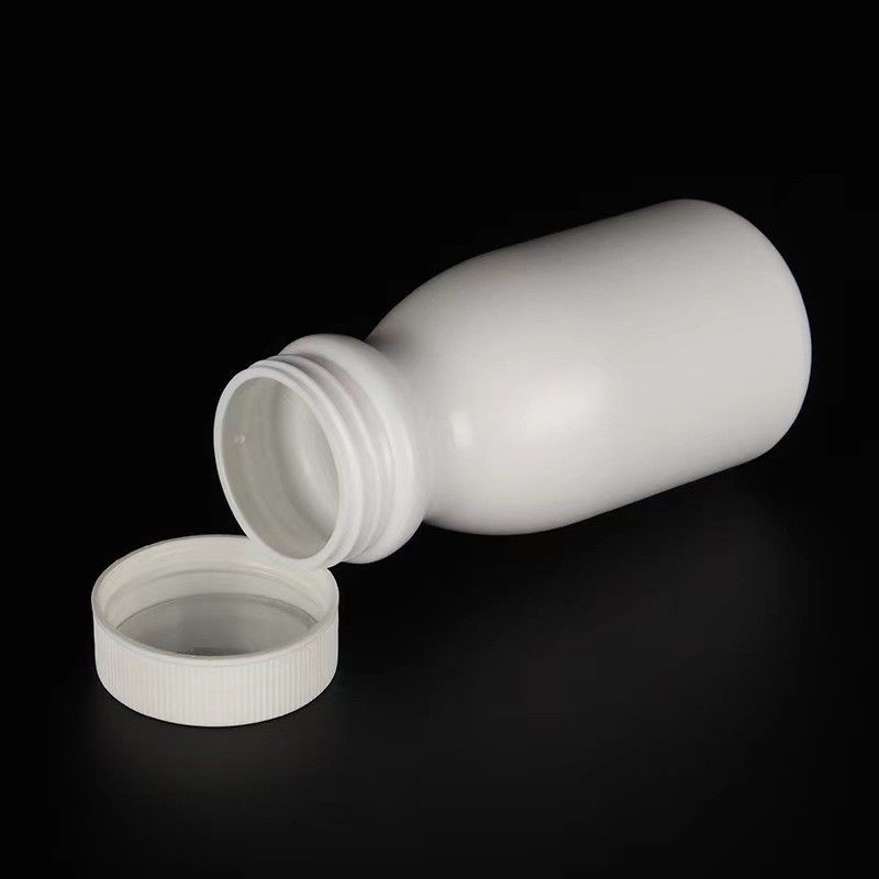 Empty Wide Mouth 100ml 150ml White Plastic PE Pharmaceutical Pill Capsule Container Medicine Vitamin medicine bottle