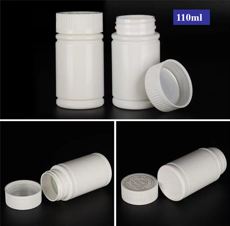 Empty Wide Mouth 100ml 150ml White Plastic PE Pharmaceutical Pill Capsule Container Medicine Vitamin medicine bottle