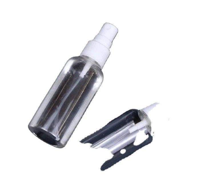 60ML 100ML Round Shape Small PET Plastic Spray Bottle l 50ml cosmetic PET clear Hand Wash Sanitizer spray bottle