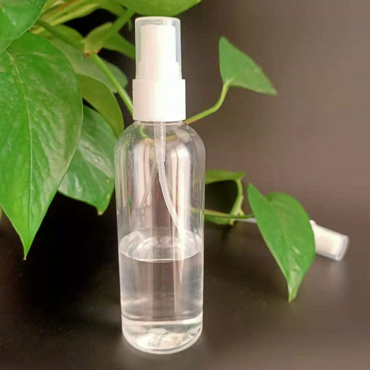 50ml 60ml 100ml PET clear round customize refillable hand sanitizer round refill cosmetic PET plastic spray bottle