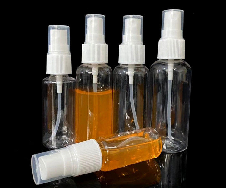 cosmetic 30ml 50ml 60ml 100ml 120ml round empty PET fine mist plastic spray bottle for perfume fine mist Sprayer Bottles