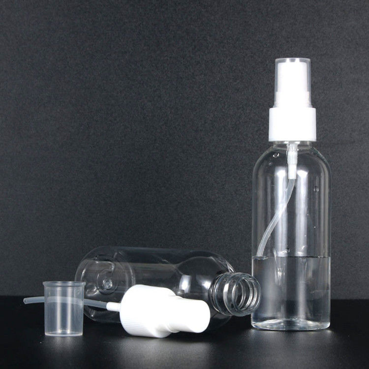 30ml 60ml 100ml refillable alcohol clear transparent Empty Plastic Spray Bottles PET Spray Bottle With Fine Mist Sprayer