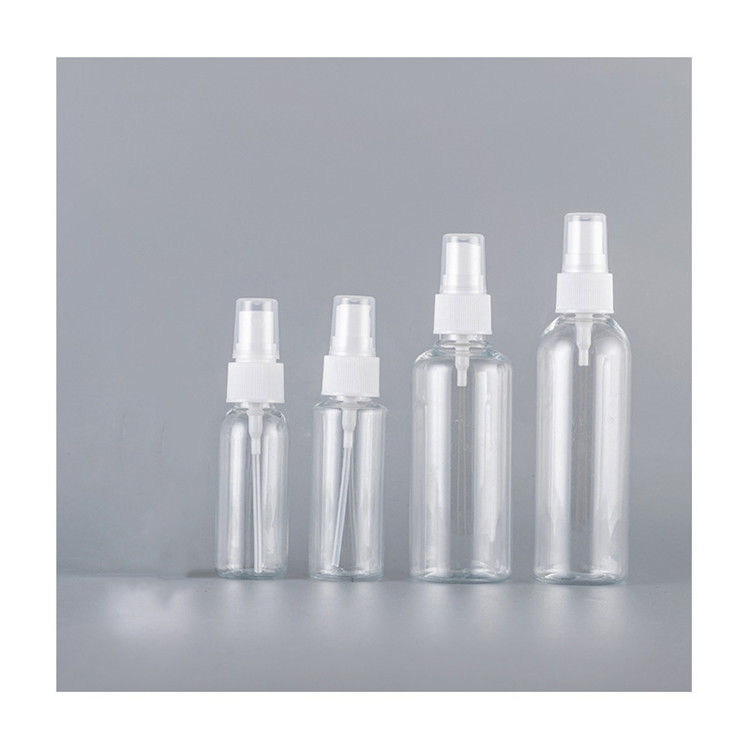 PET Empty Plastic Mist Spray Botle clear Perfume alcohol Refillable Plastic Spray Bottles with Fine Mist Sprayer Pump