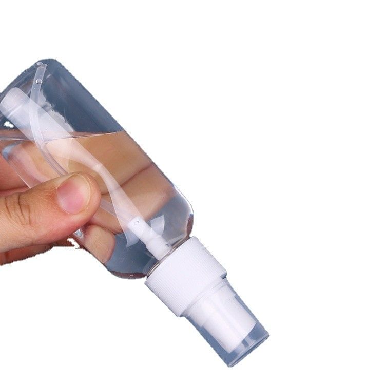 50ml 60ml 100ml PET plastic spray fine mist perfume sanitizer alcohol portable cosmetic plastic bottles with sprayer
