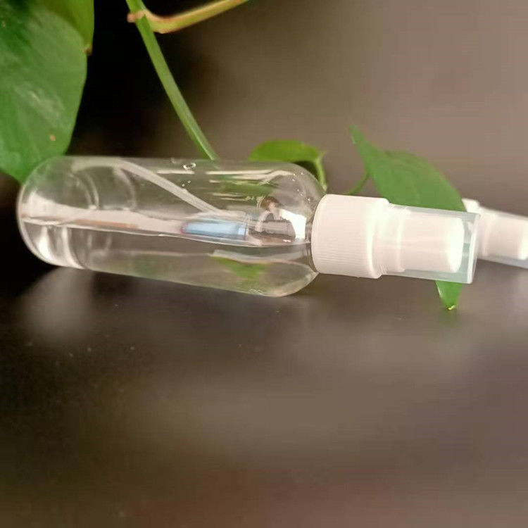 50ml portable travel mini pocket clear transparent lotion alcohol disinfectant flat round PET plastic spray bottle