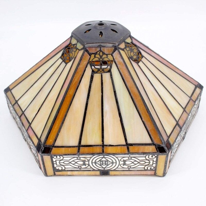 30cm Hexagon Study Retro Warm Bed Room House Handcrafted Decorative Lamp Stained Art Turkish Glass Luxury Table Lamp