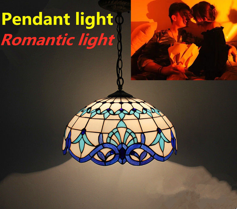 12 Inch Decorative Glass LED Pendant Lamp With 2 Light Eye Care For Bar Study Room Cafe Living Room Dining Room Light