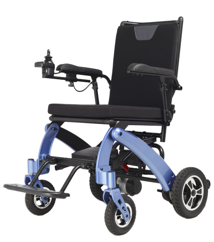 Adult Disabled Handicapped Travel Portable Lightweight Folding Remote Control Electric Wheelchair With Joystick Control