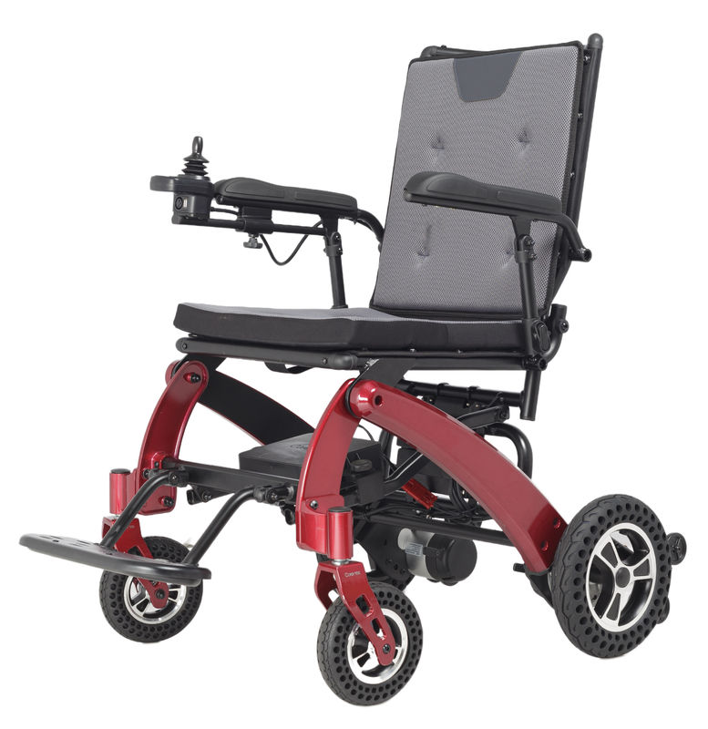Adult Disabled Handicapped Travel Portable Lightweight Folding Remote Control Electric Wheelchair With Joystick Control