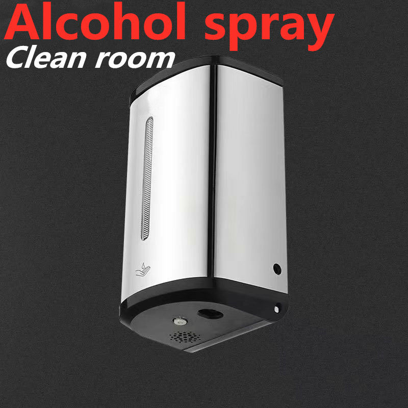 Clean Room Washroom Hand Wash Touchless Stainless Steel 304 Automatic 800ml Sensor Soap Alcohol Spray Hand Sterilizer