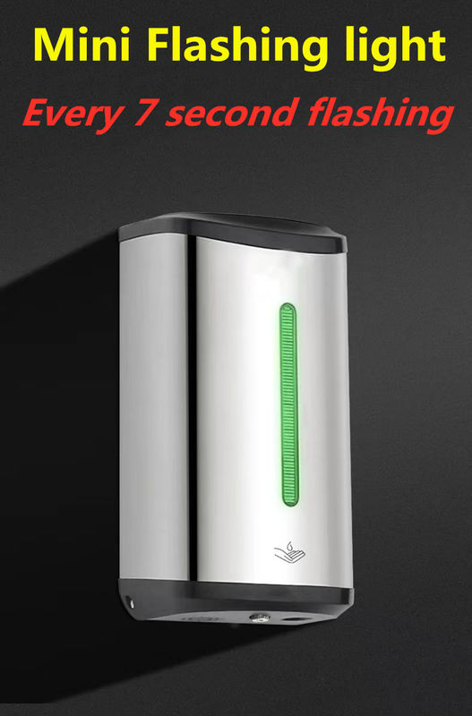 Stainless Steel Big Capacity Wall Mounted Touchless Soap Dispenser Hand Automatic Infrared Sensor Liquid Hand Sterilizer