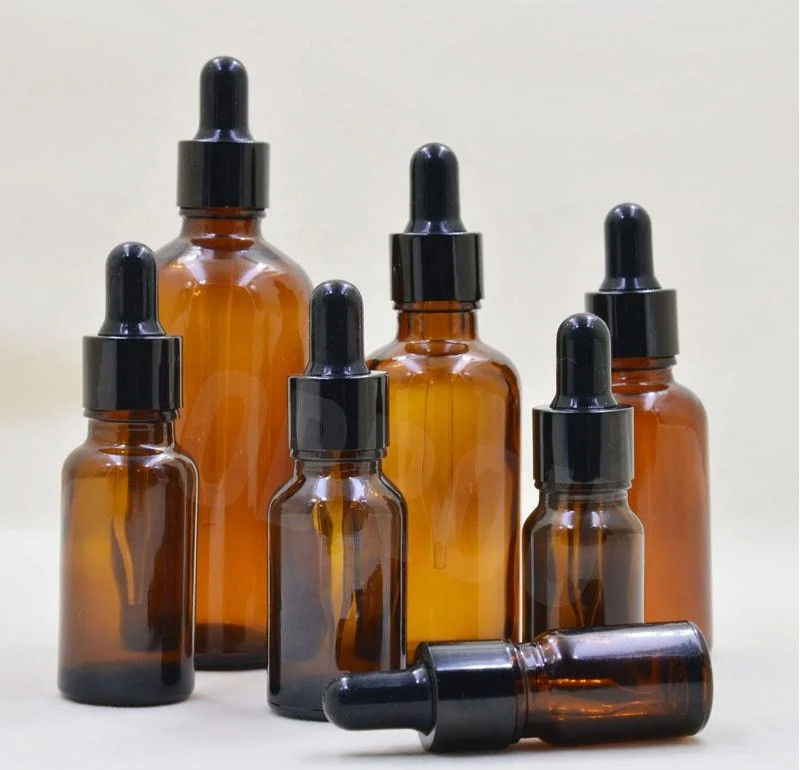 5ml 10ml 15ml 30ml 50ml 100ml serum bottle Amber Serum Essential Oil Bottles Glass Dropper Bottle